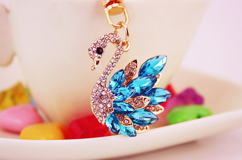 Llavero De Cisne Blanco De Diamante Lindo Creativo Coreano display picture 6