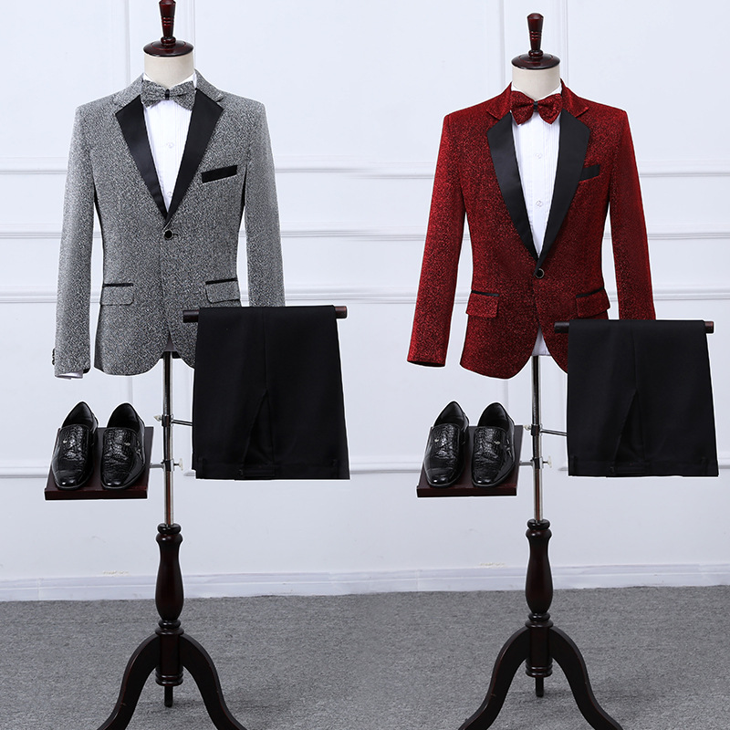 Men's Slim Fit Suit Suit Business Profes...