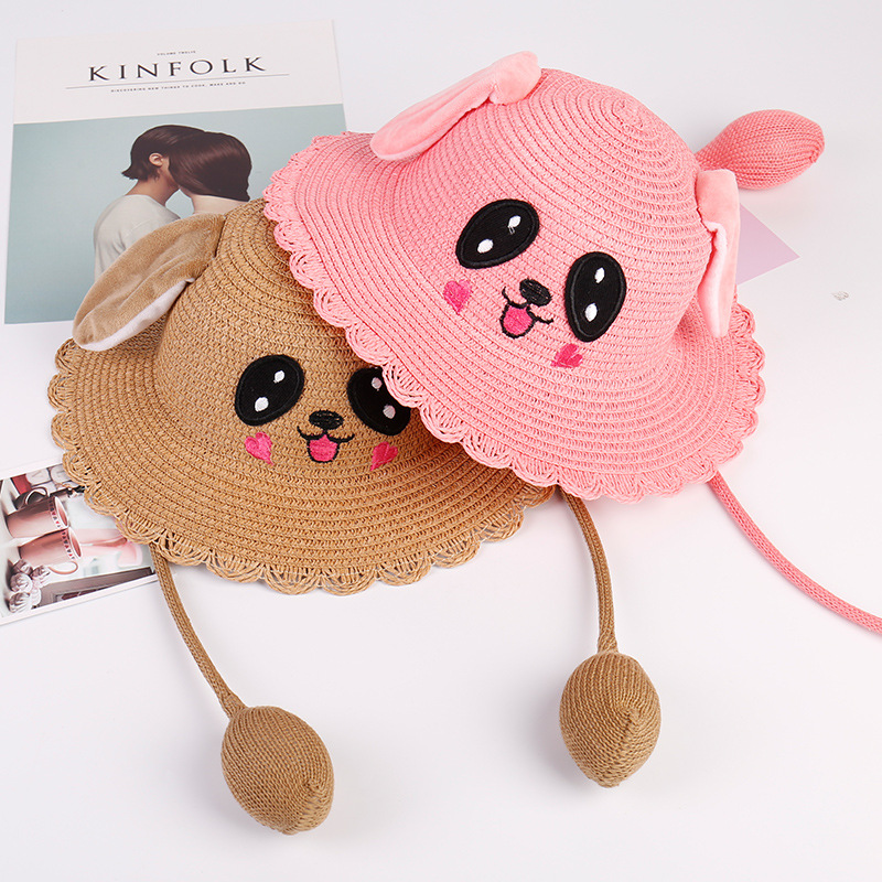 The rabbits fisherman hat with the same ears will move