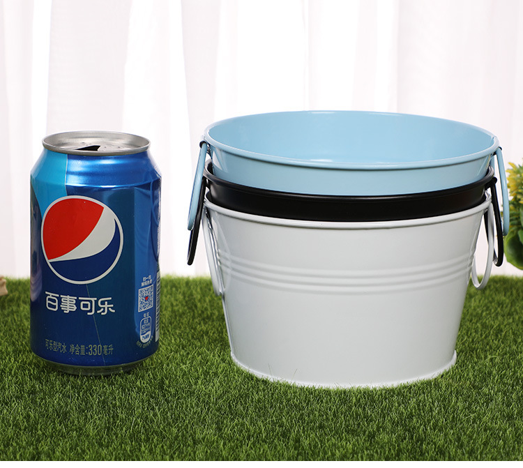 厂家直供小铁桶糖果色迷你小铁桶铁皮小桶马口铁多肉植物花盆批发详情图2