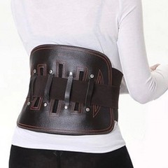 Supportive Waist Belt for Lumbar Disc, Steel Plate Supportive Waist Belt for Low Back Muscle Strain, Lumbar Straightening and Correction Belt, Breathable Summer