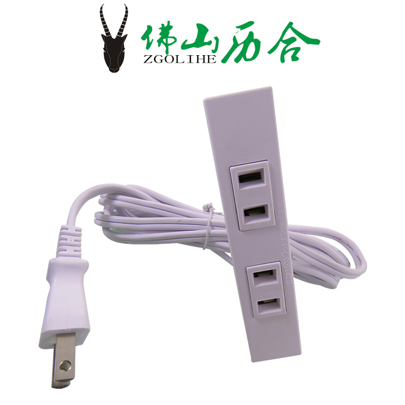 DB-14-M4两孔白色排插