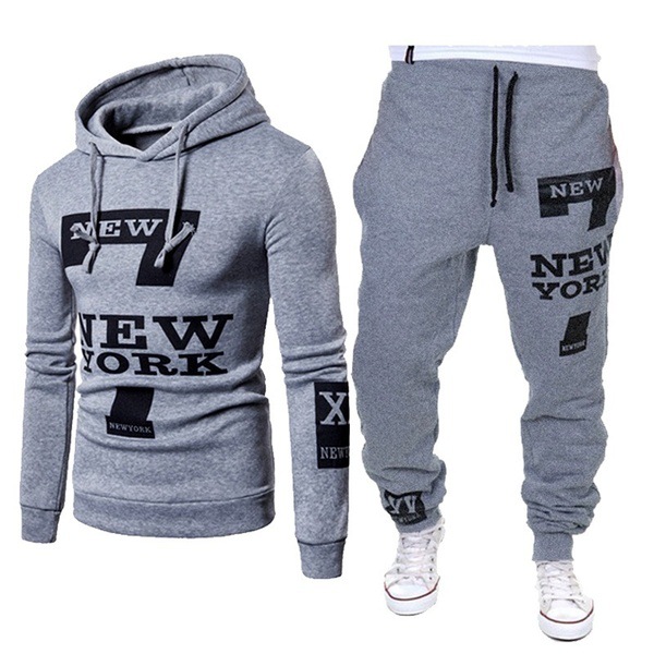 Men's Clothing Spring and Autumn Casual Digital Printing Personalized Foreign Trade New Style Couple Suit Suit Manufacturer Sweatshirt Sweatpants_voghion.com