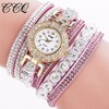 Women Rhinestone Bracelet Watches Ladies Quartz Wristwatches