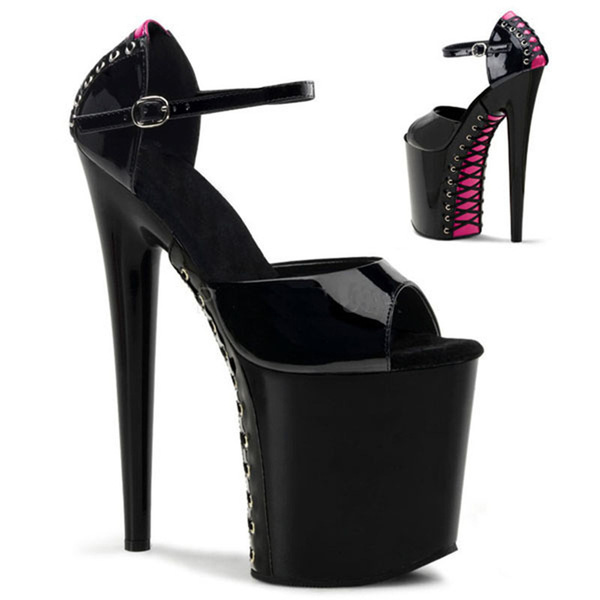 20cm high heel nightclub sandals