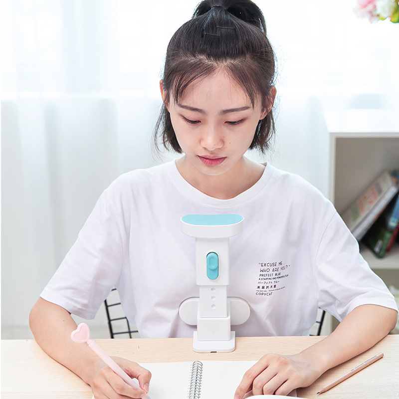 得力儿童视力保护器小学生防近视坐姿矫正器纠正写字姿势仪护眼架|ru
