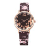 Fashionable dial, polyurethane swiss watch, flowered, city style, wholesale