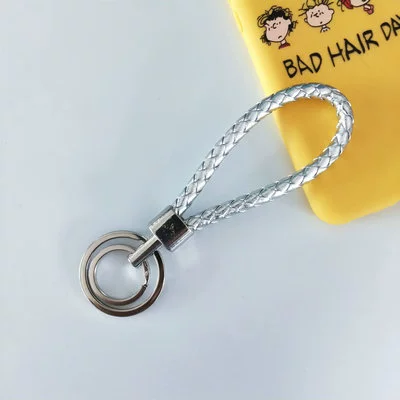 Woven keychain, polyurethane bag, pendant