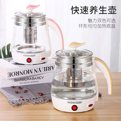稳尚养生壶多功能家用电热烧水壶花茶壶加厚玻璃煮茶器1.8L大容量|ms