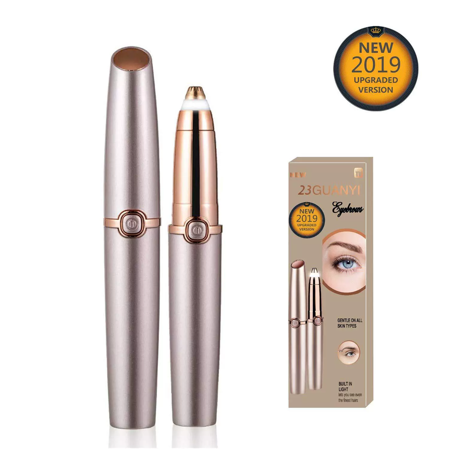 Amazon Лидер продаж Женский Электрический триммер для бровей Бритва Эпилятор Триммер для бровей косметический инструмент