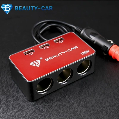 Car Cigarette Lighter Three Holes – Siqaret yandırıcısı
