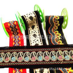 Factory direct sales European and American ethnic style embroidered special bead embroidery edge shoe material luggage clothing webbing