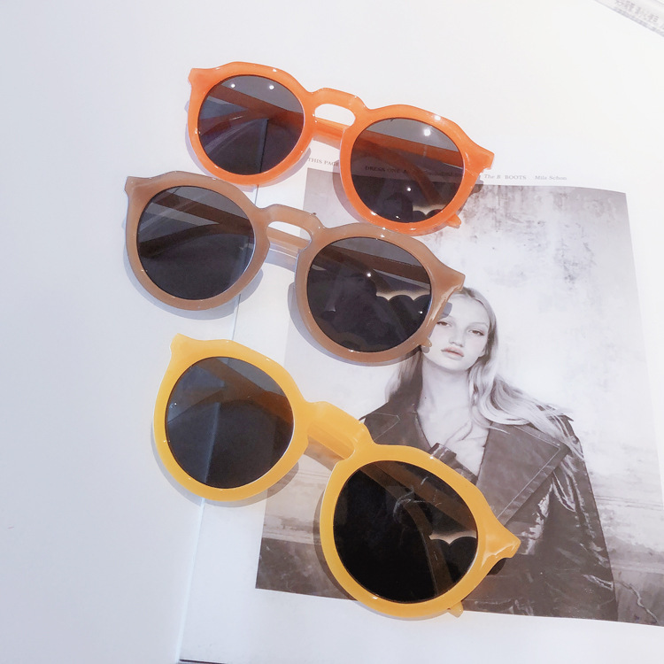Gafas de sol coreanas gafas de sol personalidad de la moda coreana tendencia salvaje gafas de sol naranjas al por mayor nihaojewelrypicture2