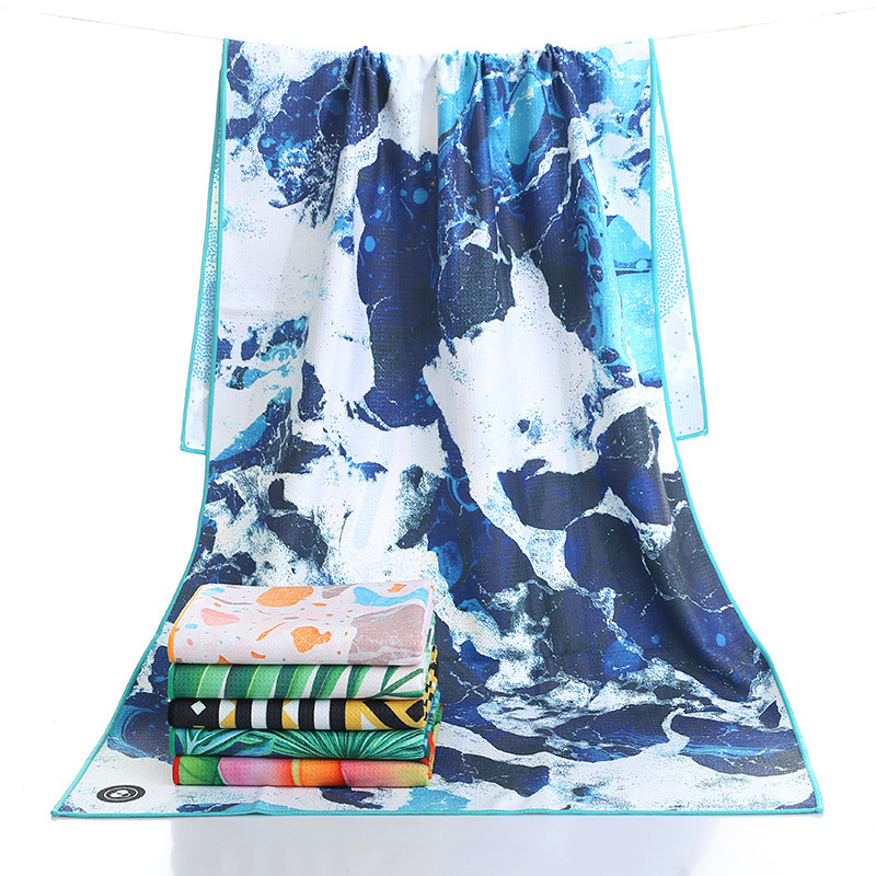 Microfiber beach bath towel swimming pool beach swimming towel digital printing small batch starting printing factory direct sales Microfiber beach bath towel swimming pool beach swimming towel digital printing small batch starting printing factory direct sales