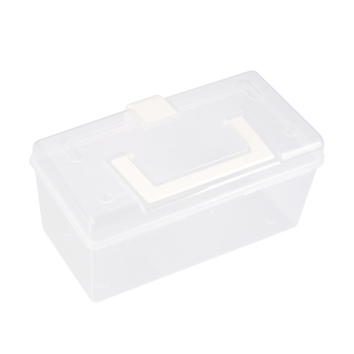 Household plastic medicine box home health care small medicine box storage multi-purpose portable dormitory storage box transparent portable