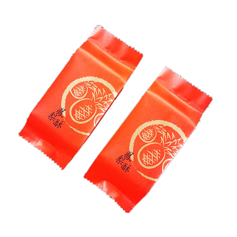 Nueva bolsa de embalaje crujiente de piña engrosada piña roja caja de embalaje crujiente Año Nuevo algodón festivo sello de la máquina de papel