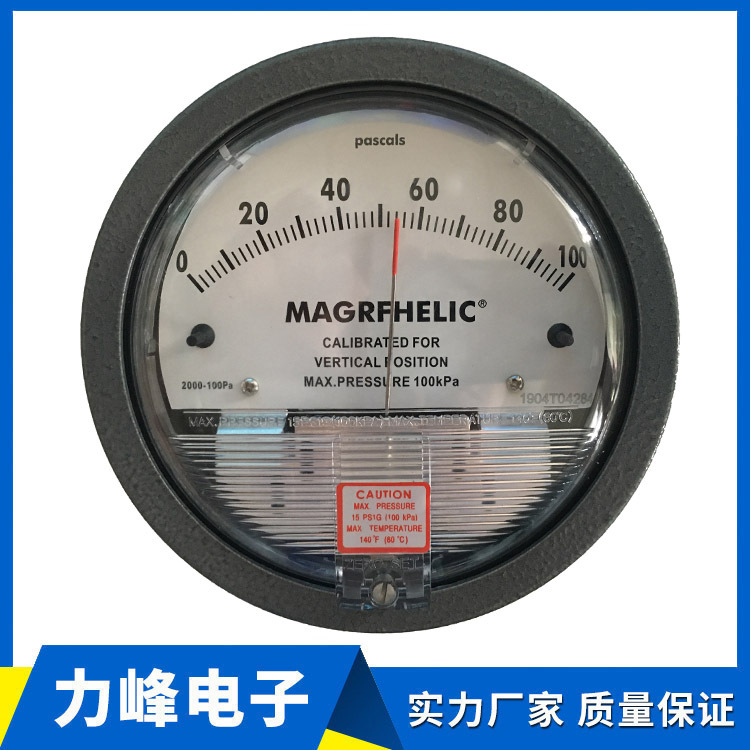 Grace MAGRFHELIC Wind drenching room Pressure table circular Instructions Pressure table 0-100PA Differential Pressure Gauge