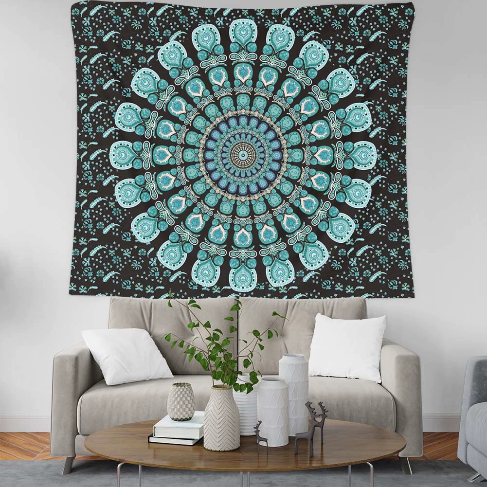 Вышивка 2 дня волосы широкие Большая ширина двери гобелен с цифровым принтом пейзаж Манча Луо домашний настенный интерьер декоративная ткань