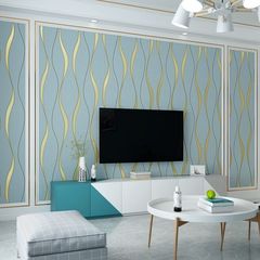 Water ripple grey deer skin velvet wallpaper, modern and simple living room, bedroom, TV background wall wallpaper
