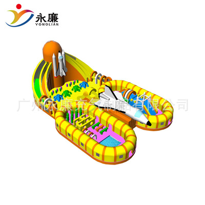 children Recreation equipment inflation Slide large inflation Castle Trampoline Mischievous Castle Manufactor customized Space Base