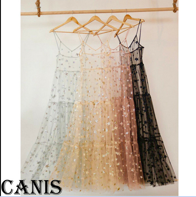 Star Sequined Tulle Fairy Dress