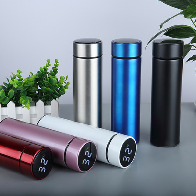 Intelligent thermos cup 304 Stainless steel Temperature display Temperature Water cup originality Business gifts glass customized
