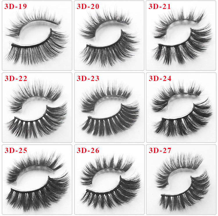 Natural Thick Three Dimensional Stereo False Eyelashes One-pair Package display picture 2