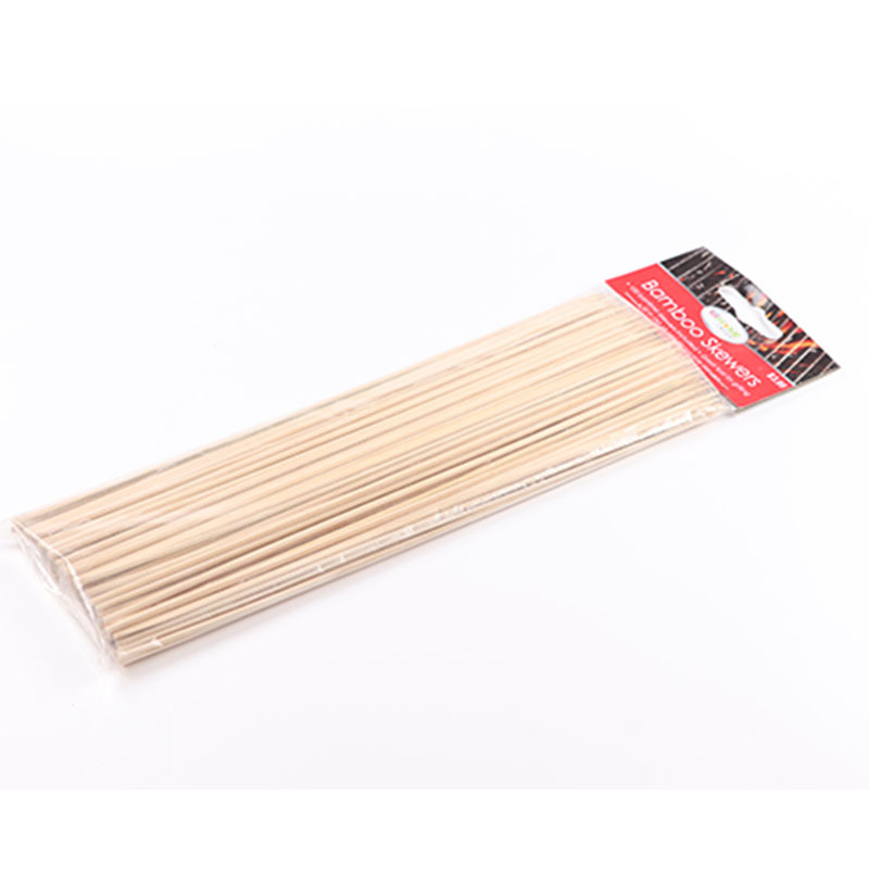 Palo de bambú herramientas de barbacoa desechable palo de barbacoa pinchos de carne aguja palo de bambú suministros de barbacoa palo de bambú palo de maíz palo redondo palo