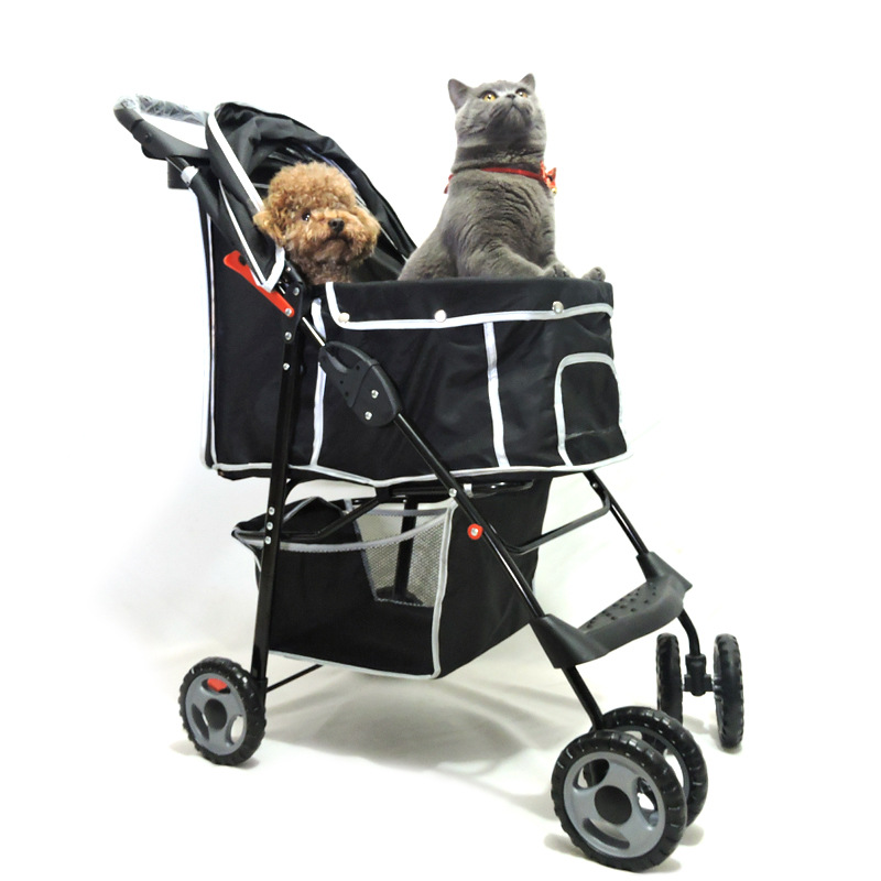 外出中小型轻便宠物推车狗推车可折叠四轮猫狗通用车狗狗用品批发