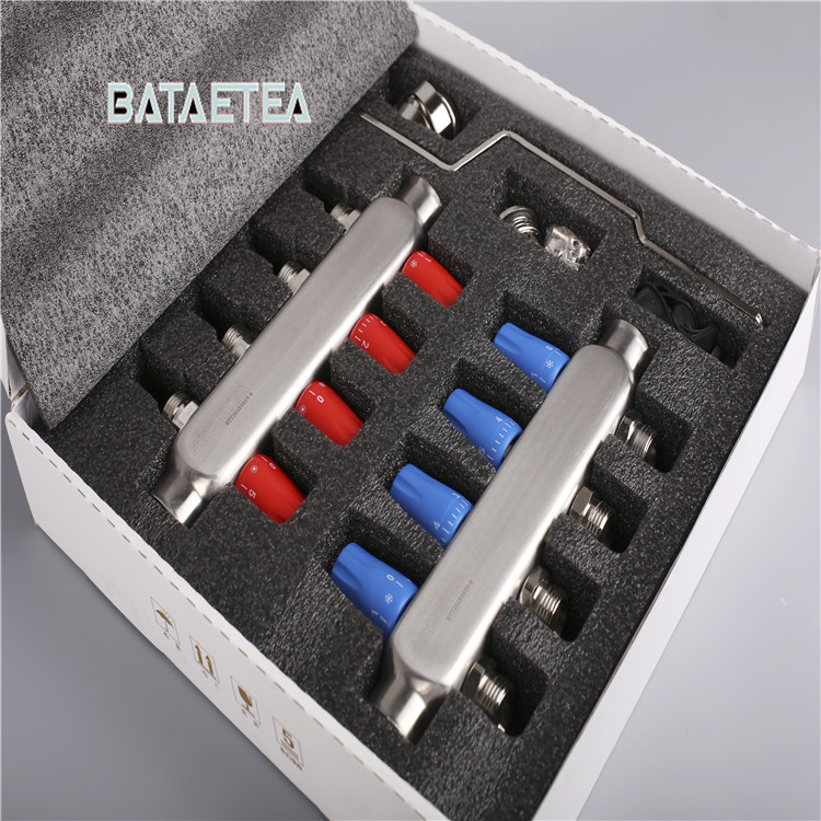 水暖供应不锈钢截止式型地暖分水器北方防爆抗冷大流量