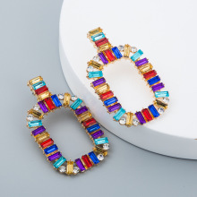 Cross-border Exclusively For European And American Big Brands Selling Bohemian New Butterfly Inlaid Colorful Rhinestone Multi-layer Retro Earrings display picture 24