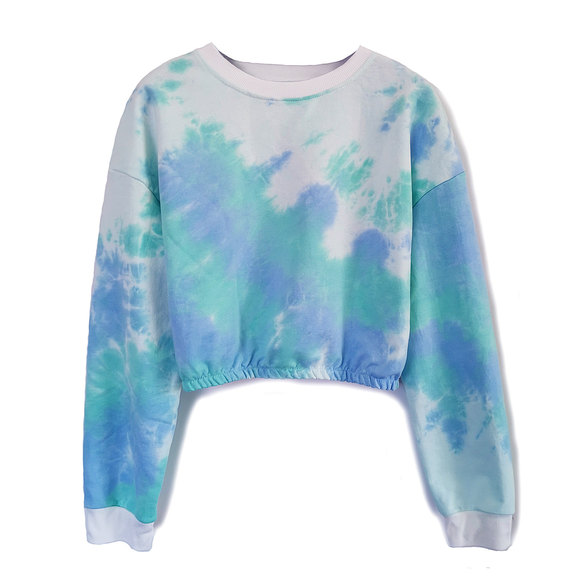 tie-dye printing long-sleeved pullover sweatshirt Nihaostyles wholesale clothing vendor NSLDY76329