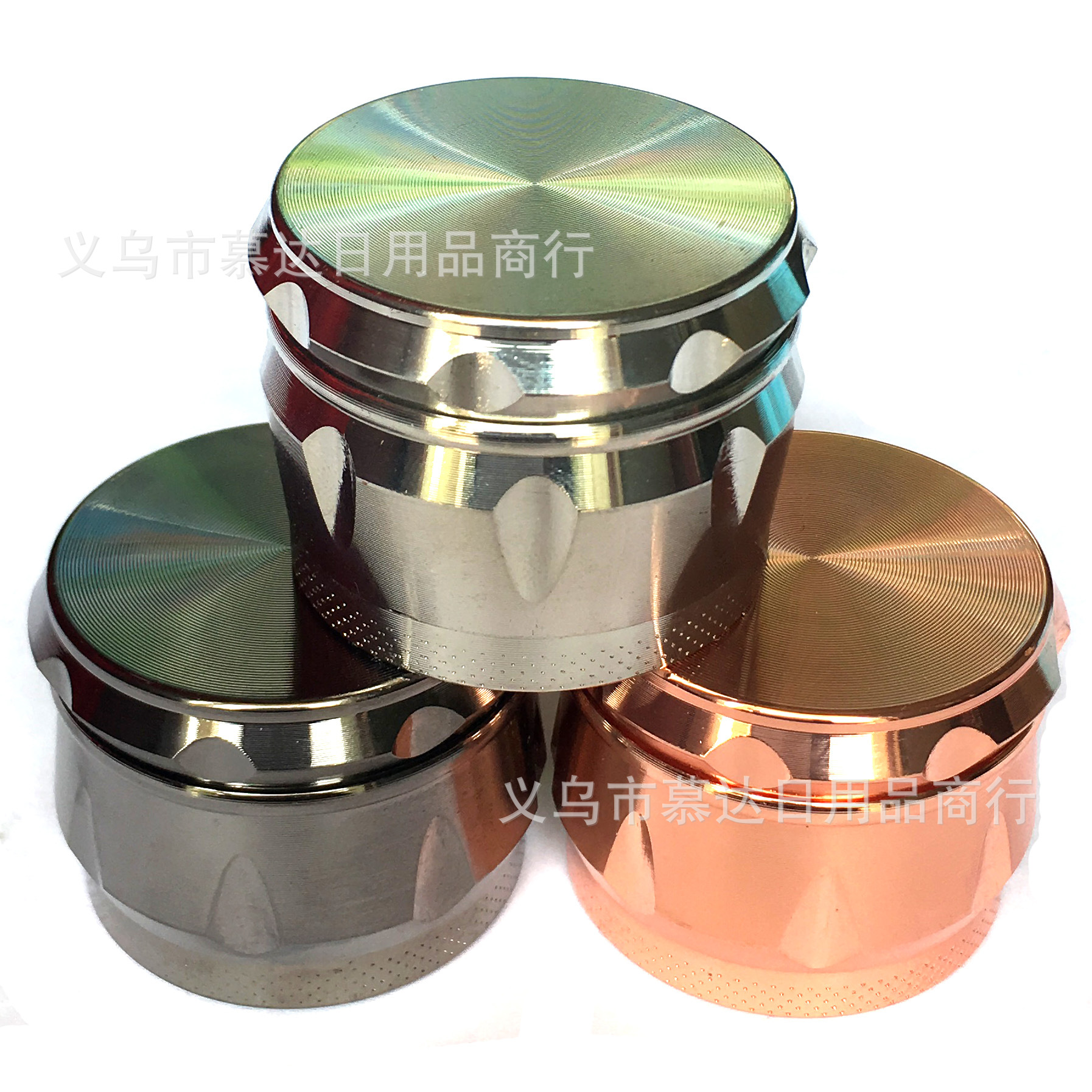 Four-layer zinc alloy drum smoke grinder...