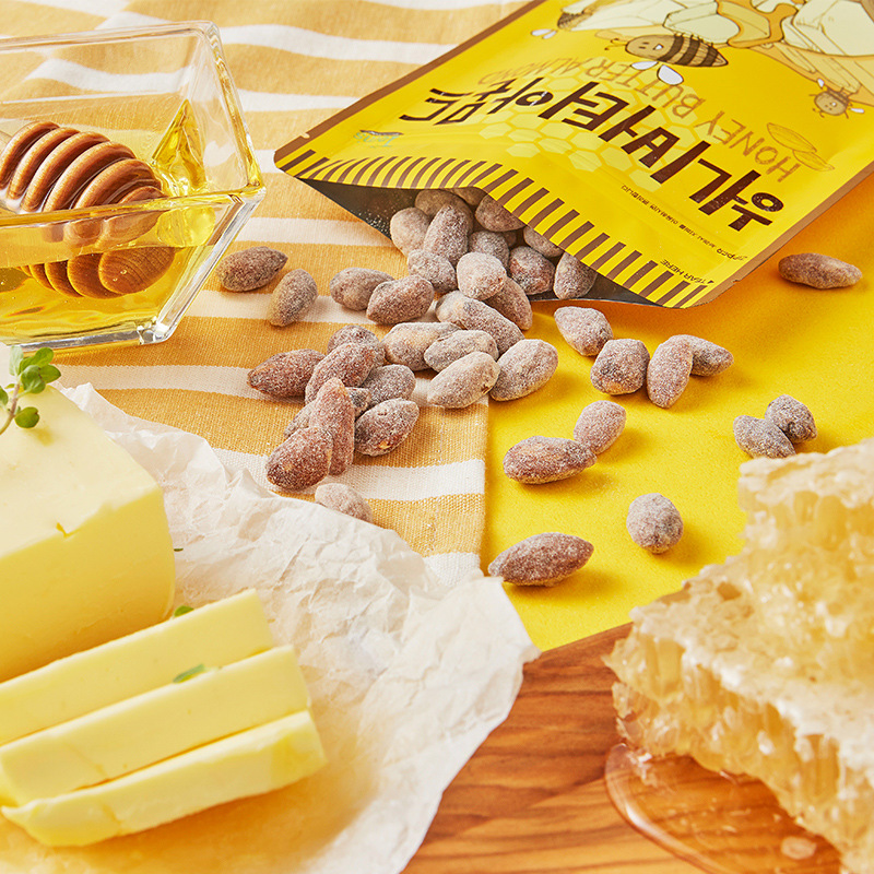 食品休閑零食批發 韓國湯姆農場蜂蜜黃油扁桃仁35g