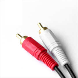音频AV线 一分二 3.5mm转双莲花音频线电脑接功放音箱线手机连接