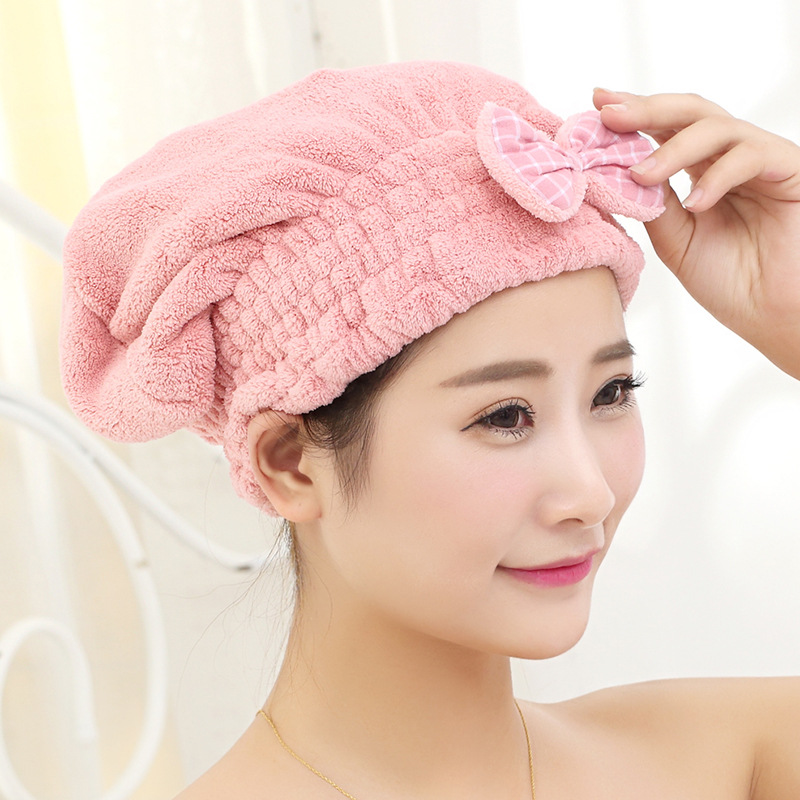 Asciugamano per capelli in microfibra cuffia super assorbente_voghion.com