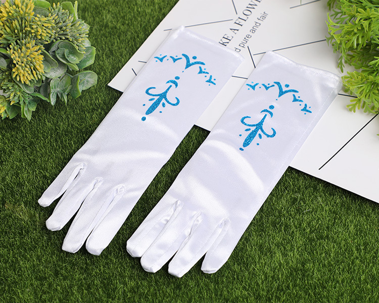 婚庆产品厂家直供新款多色手套冰雪奇缘儿童舞台演出五指手套服装配饰批发详情图2