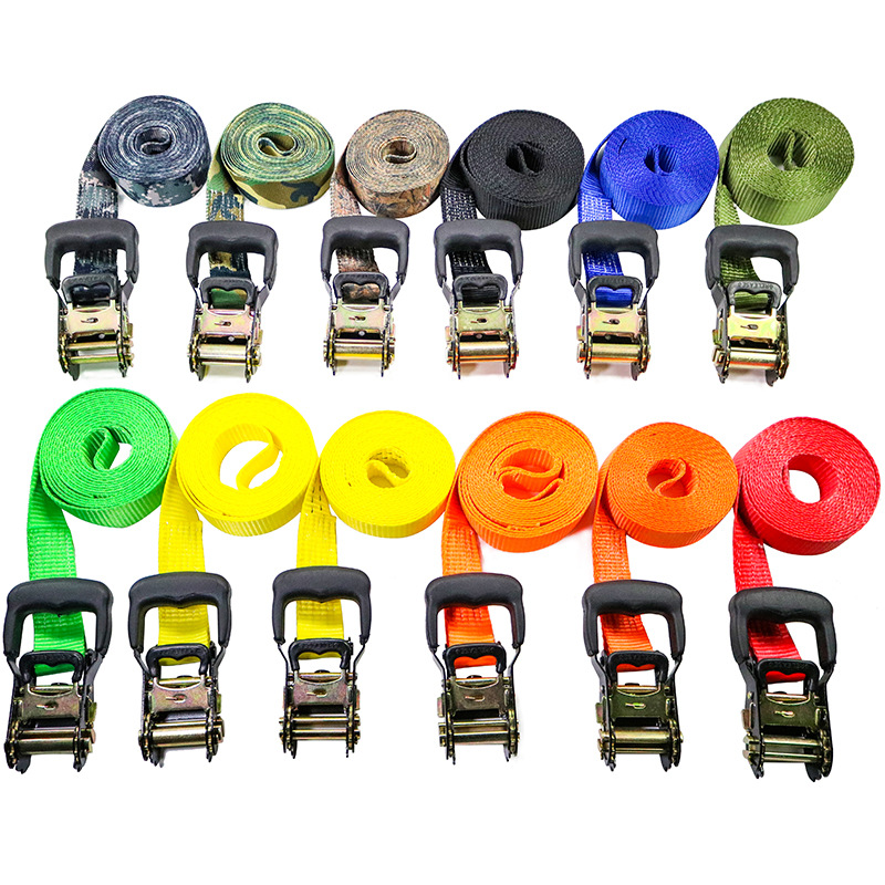 1.5英寸包胶拉紧器棘轮拉紧器捆绑带拉紧带拖车汽车行李固定捆绑