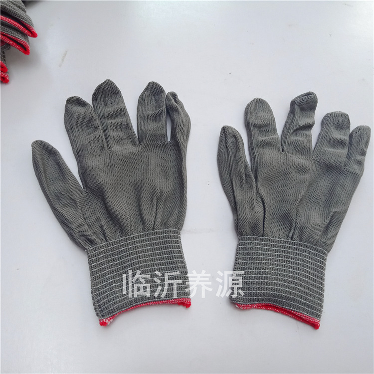 灰色13针手套针织手套白色修车防护工作尼龙劳保手套批发工地干活