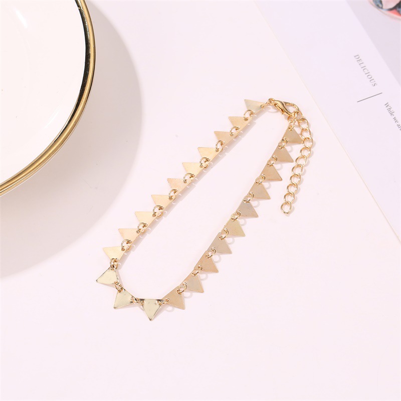 New Fashion Geometric Ladies Anklet Punk Style Triangle Anklet Wholesale display picture 5