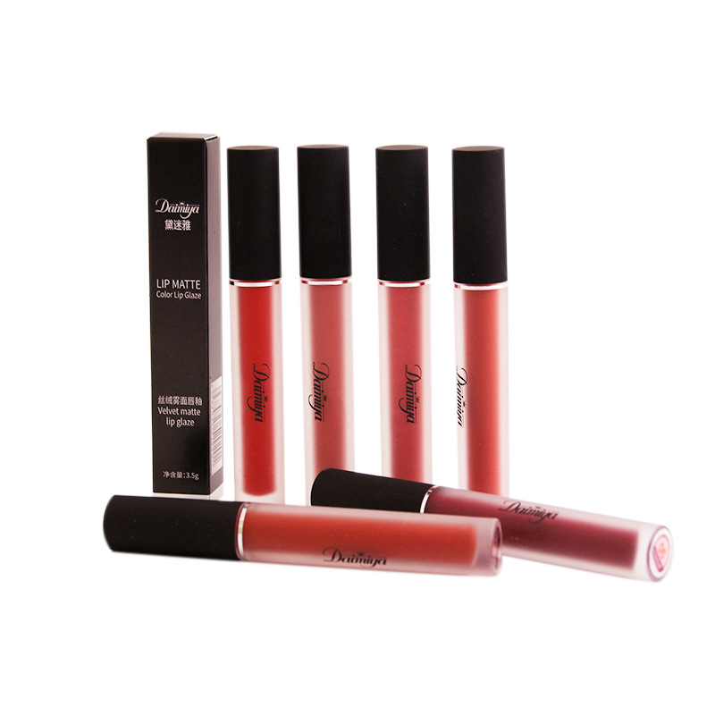 黛迷雅女生唇釉雾面哑光滋润保湿唇彩多色可选高颜值学生平价口红