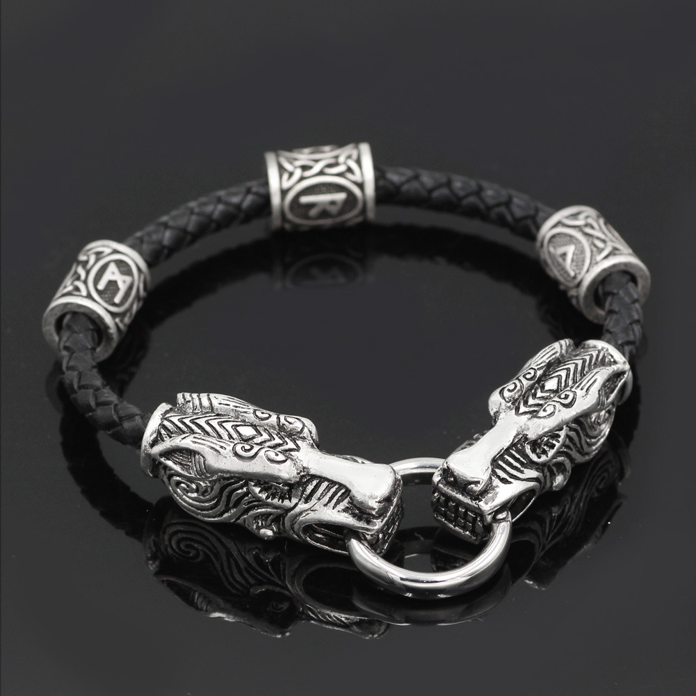 Viking Dragon Head Bracelet Image 2