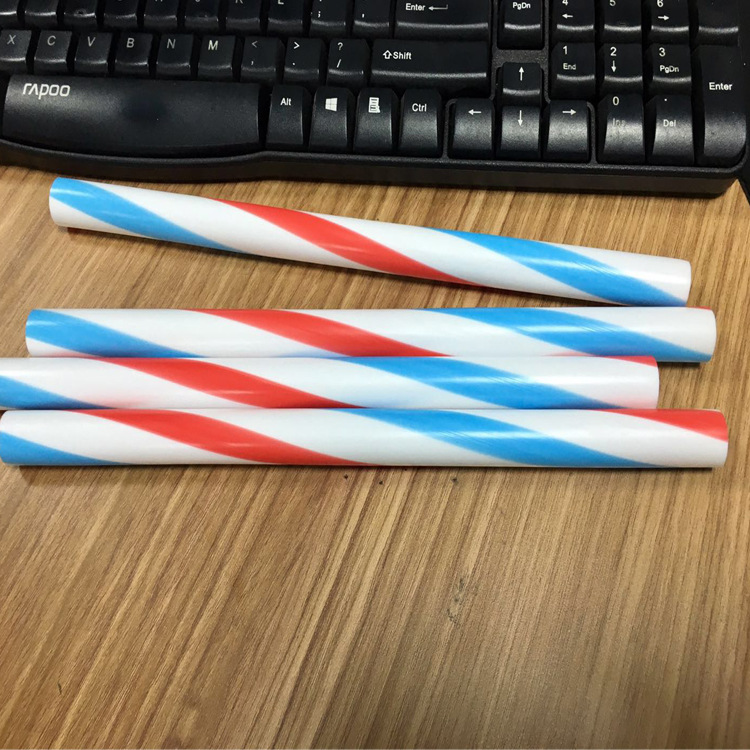 三色PP彩虹管设备 彩色扭纹管生产线挤出机