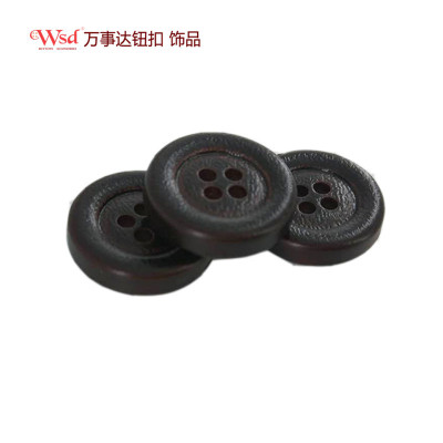 supply Plastic circular Spray paint Leather Buckle 4 eye buttons