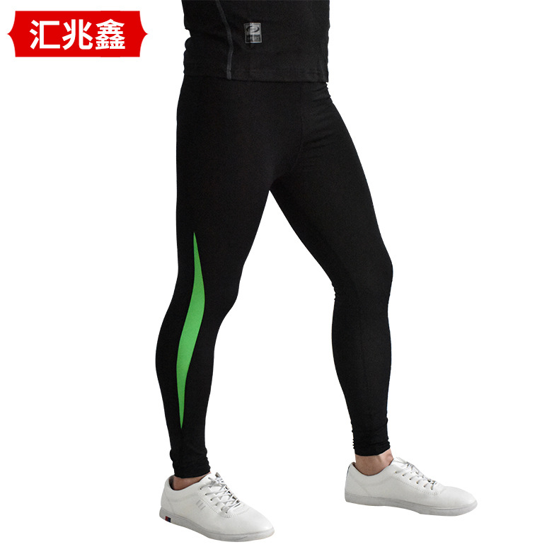 厂家直销紧身裤男打底篮足球跑步运动速干透气训练健身长裤|ms
