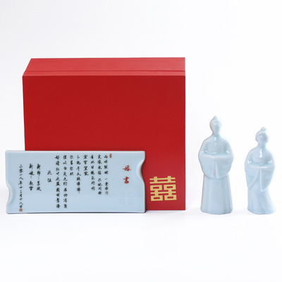 结婚礼物送朋友新婚礼品创意高档浪漫周年纪念日定制新郎新娘摆件