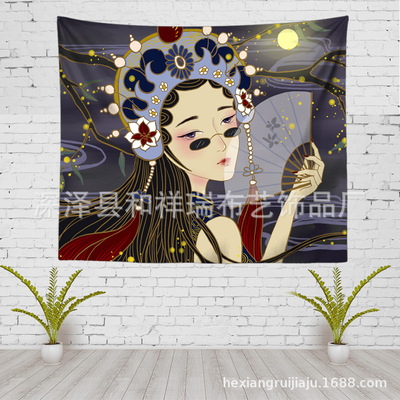 定制潮流挂毯网红印花墙壁挂布150*200CM亚马逊速卖通跨境专供|ms