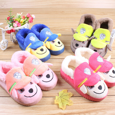 秋冬季兒童棉拖鞋2019卡通7-13男童寶寶保暖包跟家居小童女孩棉鞋