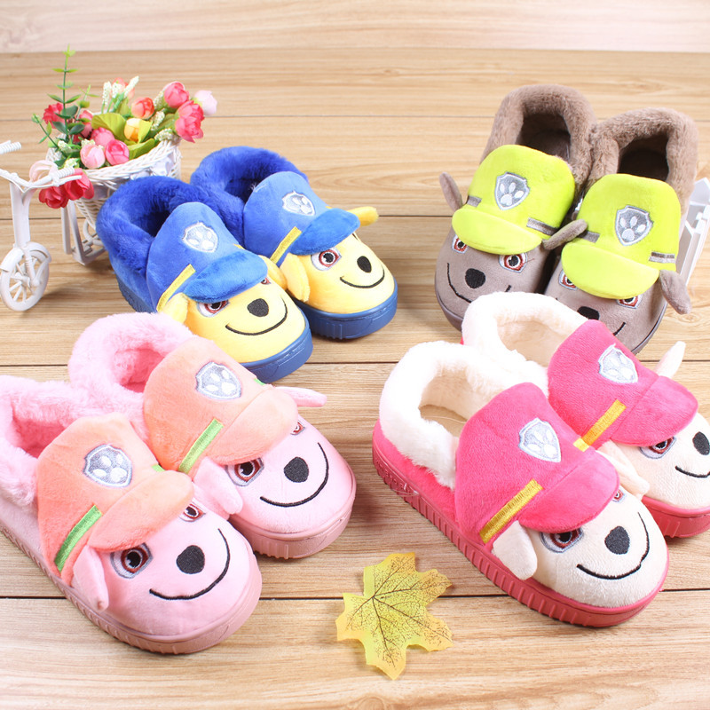 秋冬季兒童棉拖鞋2019卡通7-13男童寶寶保暖包跟家居小童女孩棉鞋