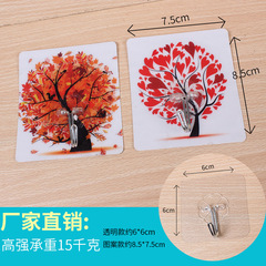 Kitchen Hooks Bathroom Storage Strong Scratch-Free Hooks Scratch-Free Adhesive Hooks Wholesale Sticky Hooks with Patterns Wall Hooks